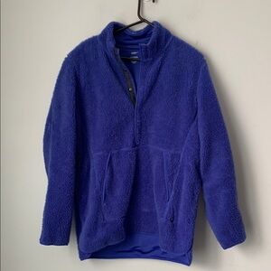 Nike Yoga Women’s Purple Fleece oversized pullover Size Medium